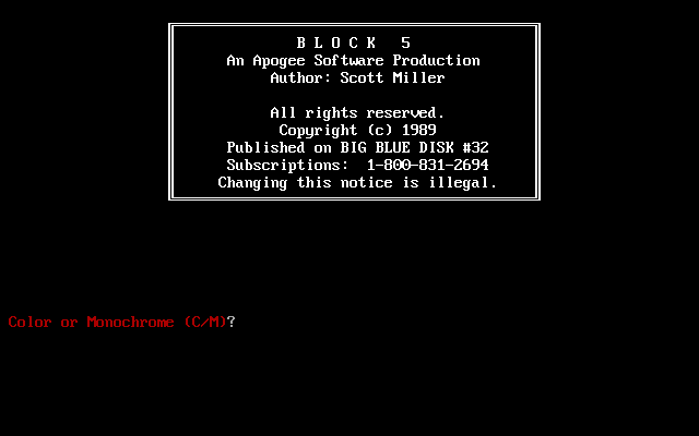 Block Five box art