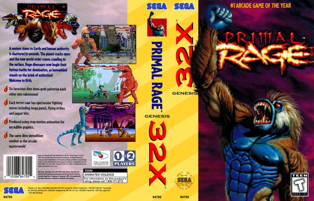 Primal Rage — box-texture (US)