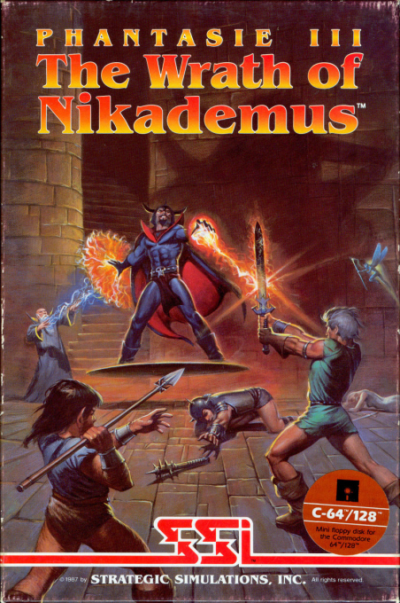 Phantasie 3 - The Wrath Of Nikademus box art