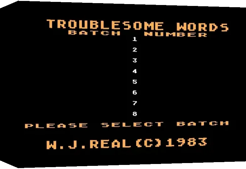Troublesome Words — box-3D (WOR)