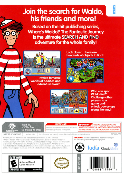 Where's Waldo The Fantasic Journey — box-2D-back (US)