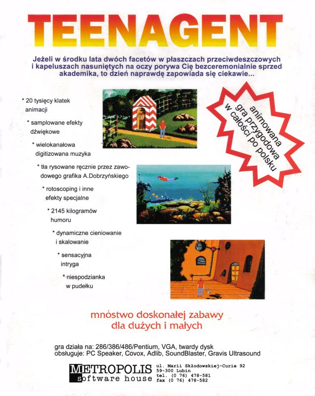Teenagent — box-2D-back (EU)