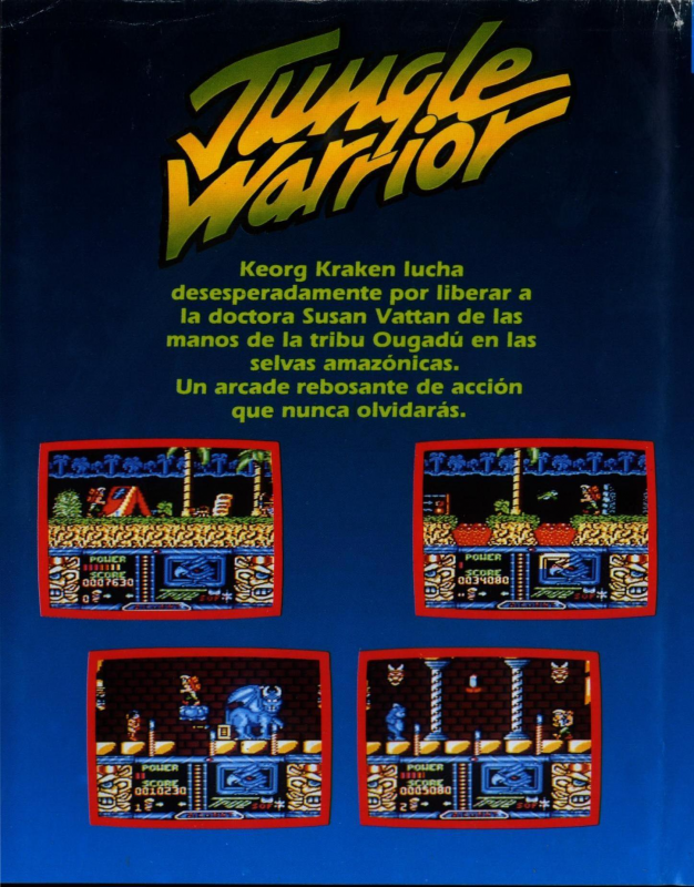 Jungle Warrior — box-2D-back (SP)