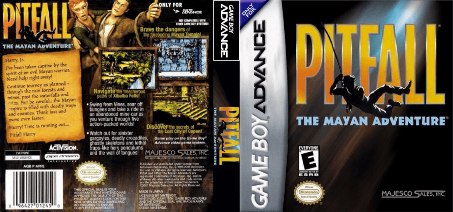 Pitfall - The Mayan Adventure — box-texture (US)