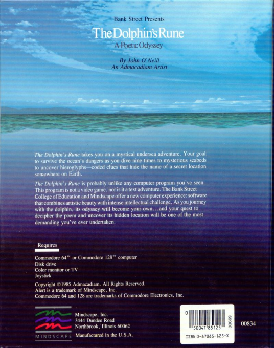 The Dolphin's Rune — box-2D-back (US)