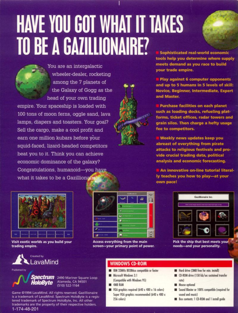 Gazillionaire — box-2D-back (US)