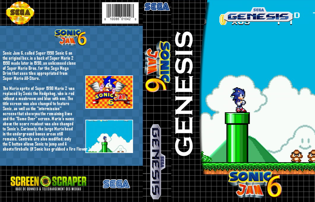 Sonic Jam 6 — box-texture (SS)