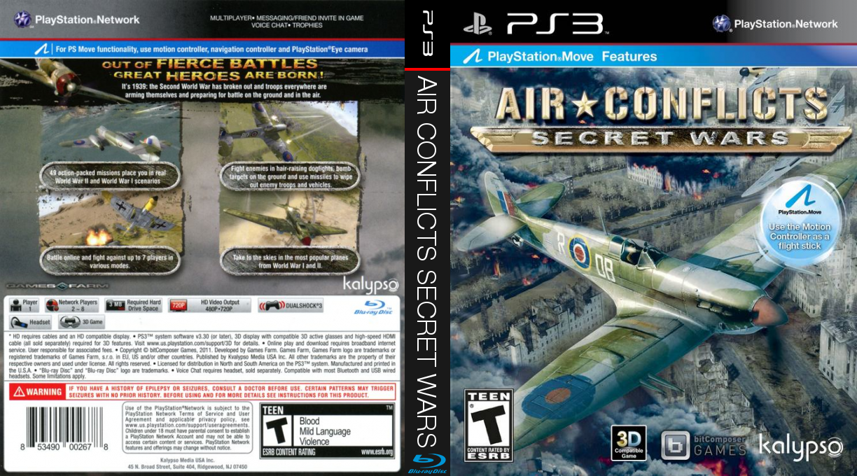 Air Conflicts - Secret Wars — box-texture (US)