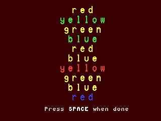 The Stroop Effect — ss (WOR)