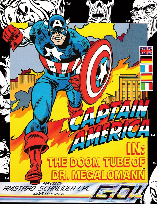 Captain America in - The Doom Tube of Dr. Megalomann box art