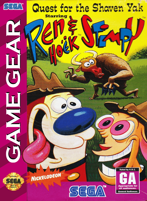 Quest For The Shaven Yak Starring Ren Hoek And Stimpy box art