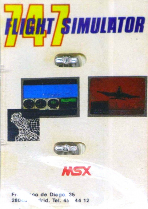 747 400b Flight Simulator — box-2D-back (EU)