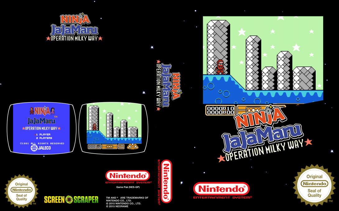 Ninja JaJaMaru - Operation Milky Way — box-texture (SS)
