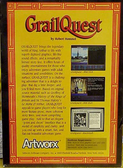 Grailquest — box-2D-back (US)