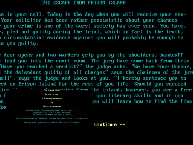 The Escape From Prison Island : A Literary Adventure — mixrbv2 (WOR)