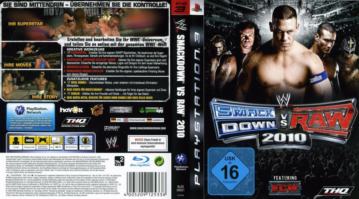 WWE SmackDown vs. Raw 2010 — box-texture (DE)