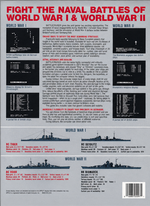 Battlecruiser 1 — box-2D-back (US)