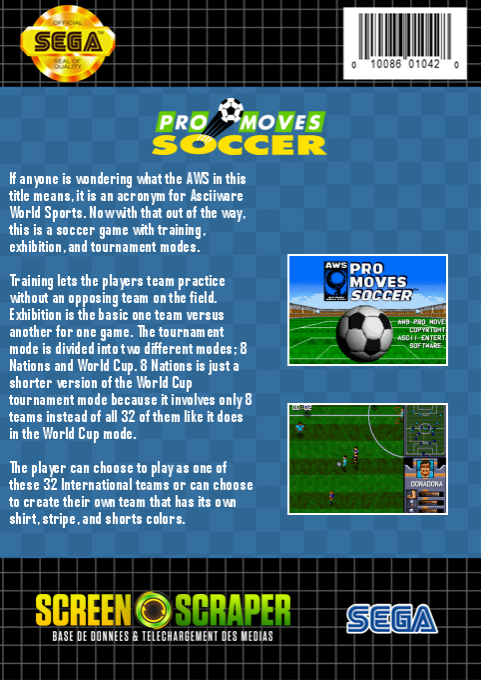 Pro Moves Soccer — box-2D-back (SS)