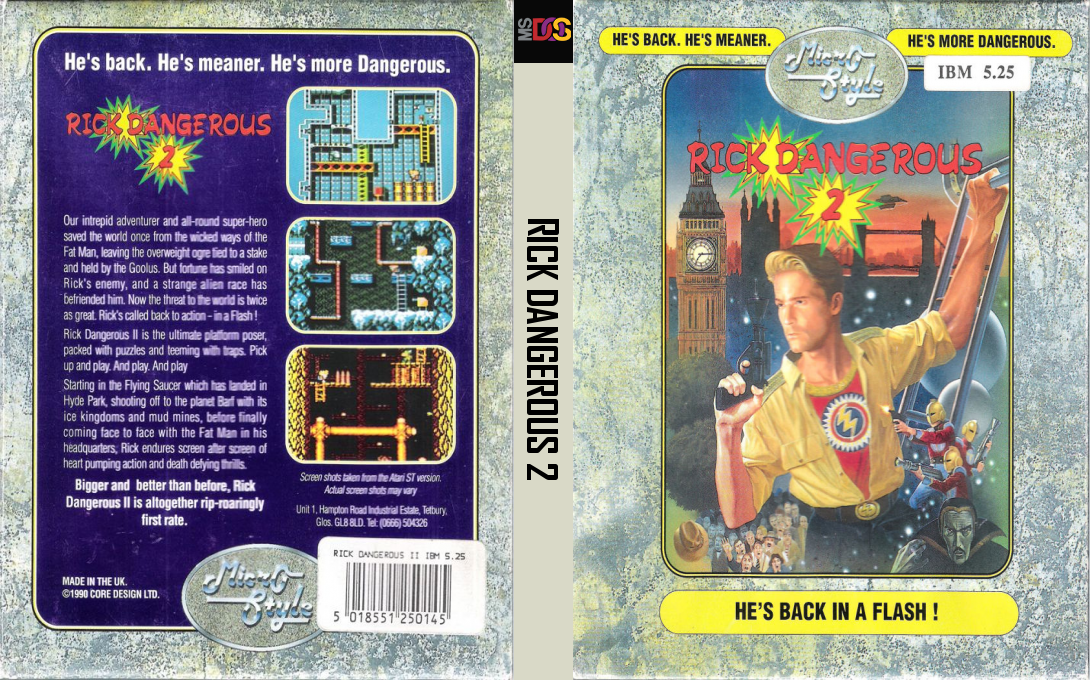 Rick Dangerous 2 — box-texture (EU)