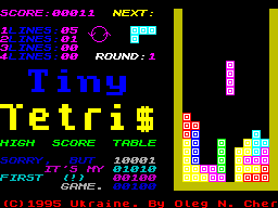 Tiny Tetris — ss (WOR)