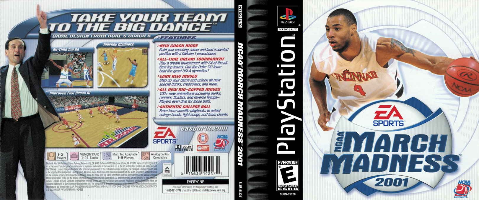 NCAA March Madness 2001 — box-texture (US)