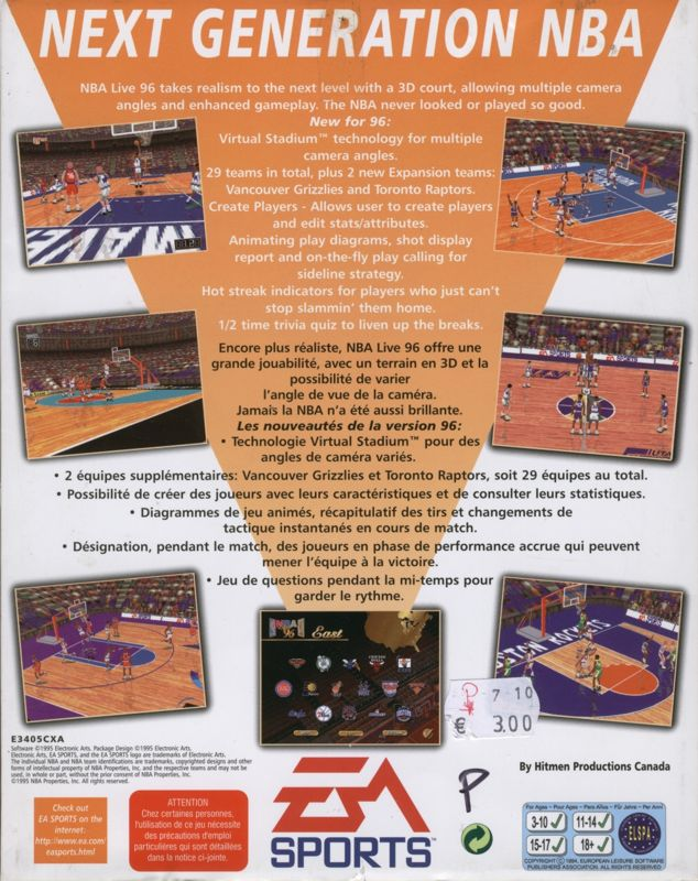 NBA Live 96 — box-2D-back (EU)