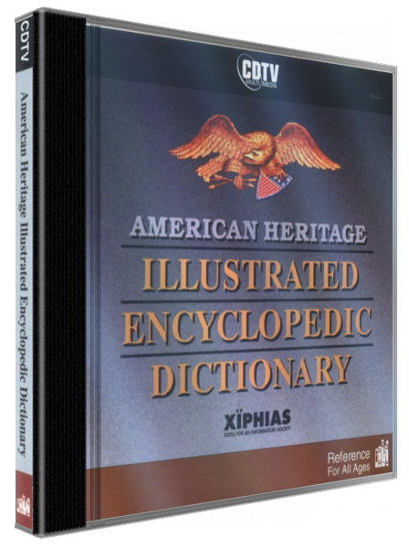 American Heritage - Illustrated Encyclopedic Dictionary - 1991a Edition — box-3D (WOR)