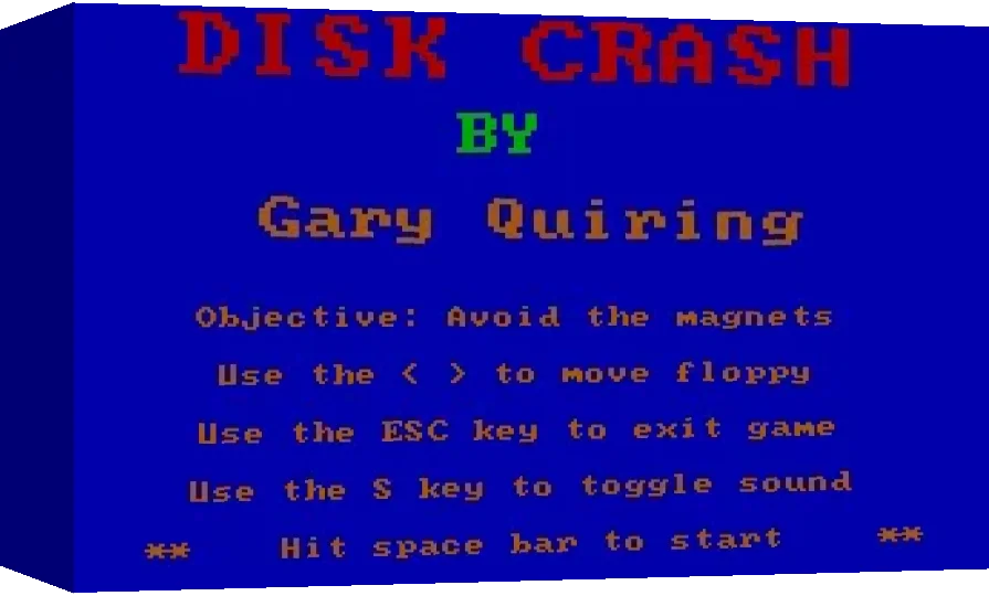 Disk Crash — box-3D (WOR)