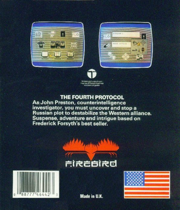 Fourth Protocol, The — box-2D-back (US)