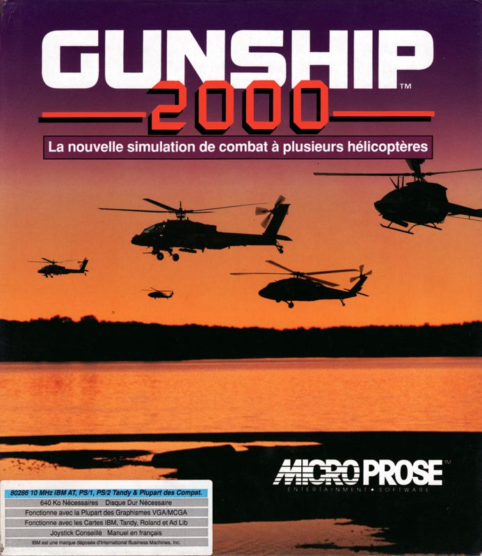 Gunship 2000 — box-2D (FR)