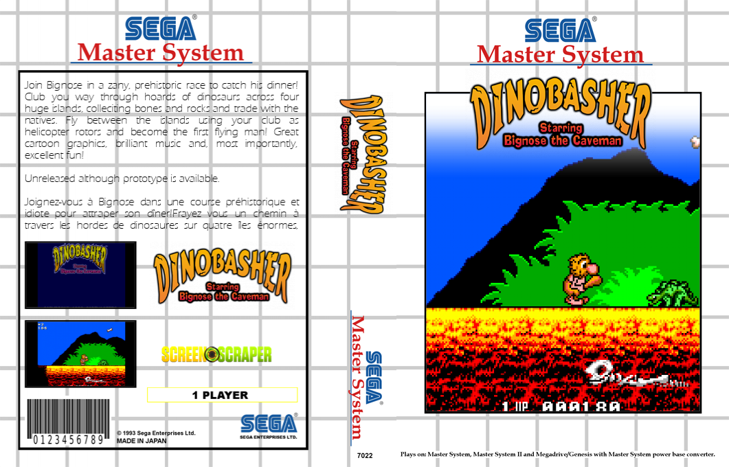 Dinobasher Starring Bignose The Caveman — box-texture (SS)
