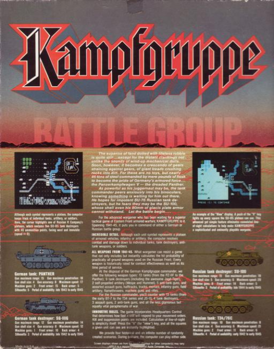 Kampfgruppe — box-2D-back (US)
