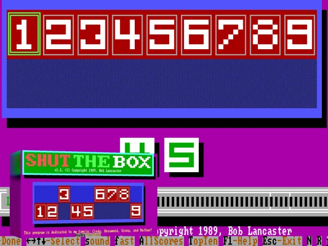 MicroLink Shut the Box — mixrbv2 (WOR)