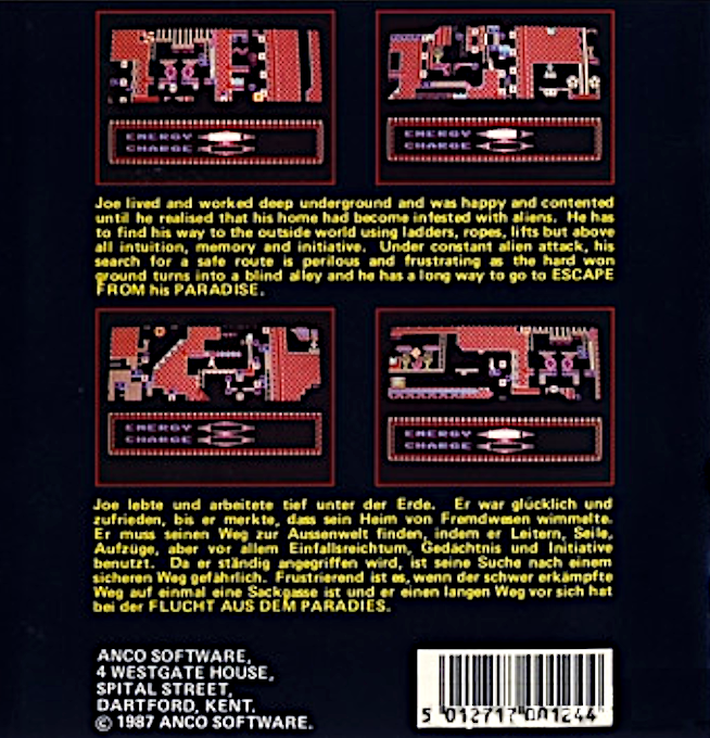 Escape from Paradise — box-2D-back (EU)