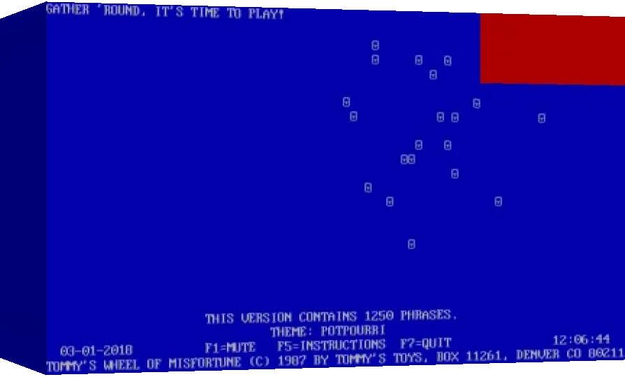 Tommy's Wheel Of Misfortune — box-3D (WOR)