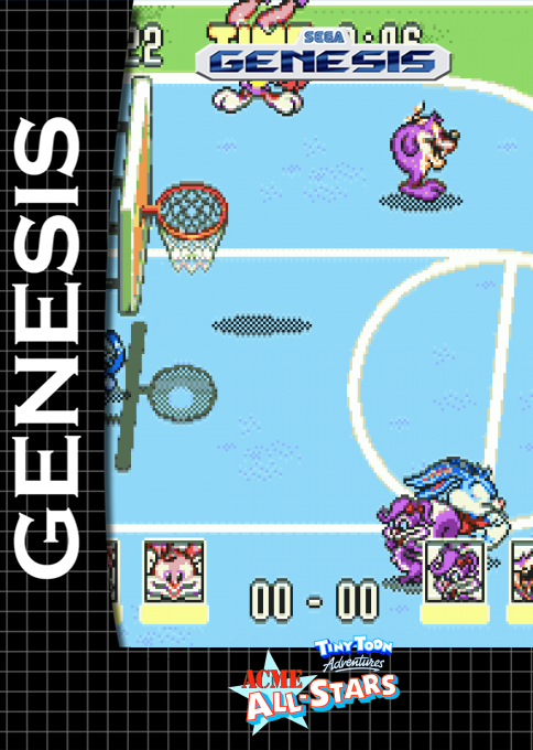 Tiny Toon Adventures - Acme All-stars — box-2D (SS)