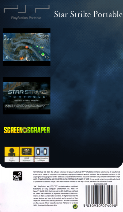 Star Strike Portable — box-2D-back (SS)
