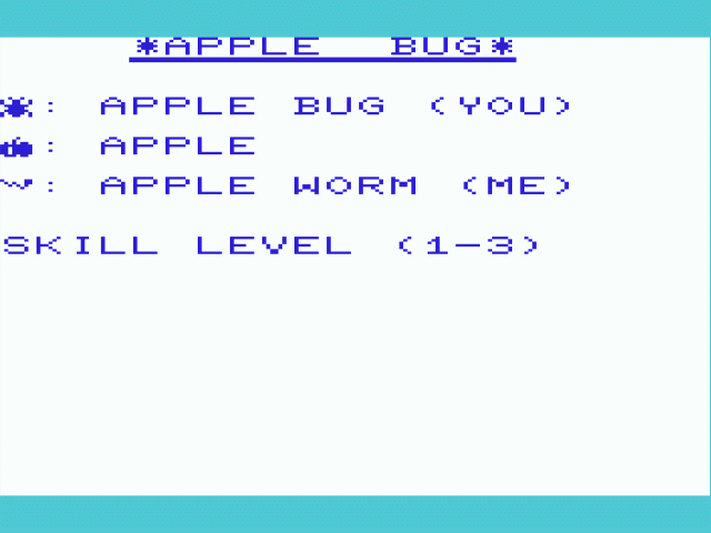 Apple Bug — sstitle (WOR)