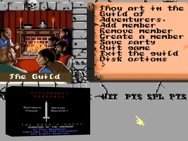 The Bard's Quest : Dungeons of the Unknown — mixrbv2 (WOR)