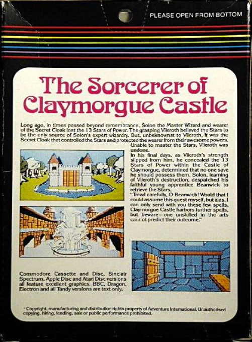 Sorcerer Of Claymorgue Castle — box-2D-back (EU)
