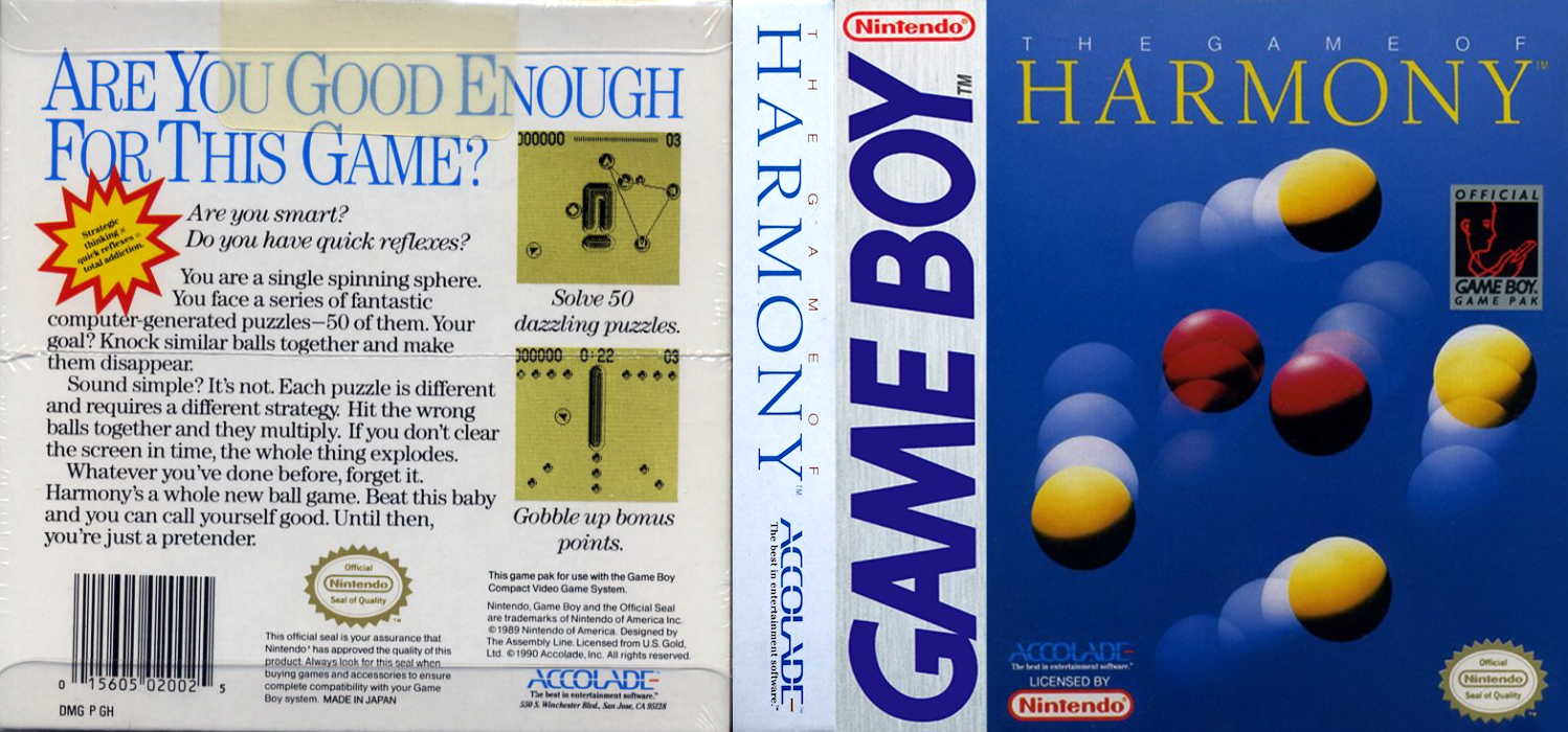 Game Of Harmony, The — box-texture (US)