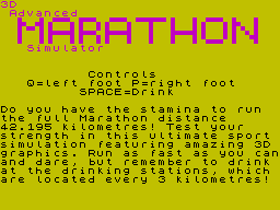 3D Advanced Marathon Simulator — sstitle (WOR)