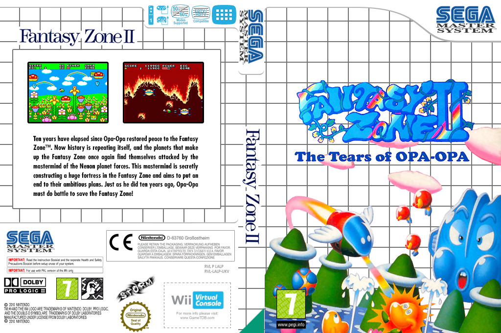 Fantasy Zone II : The Tears of Opa-Opa — box-texture (EU)