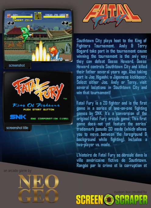 Fatal Fury : King of Fighters — box-2D-back (SS)