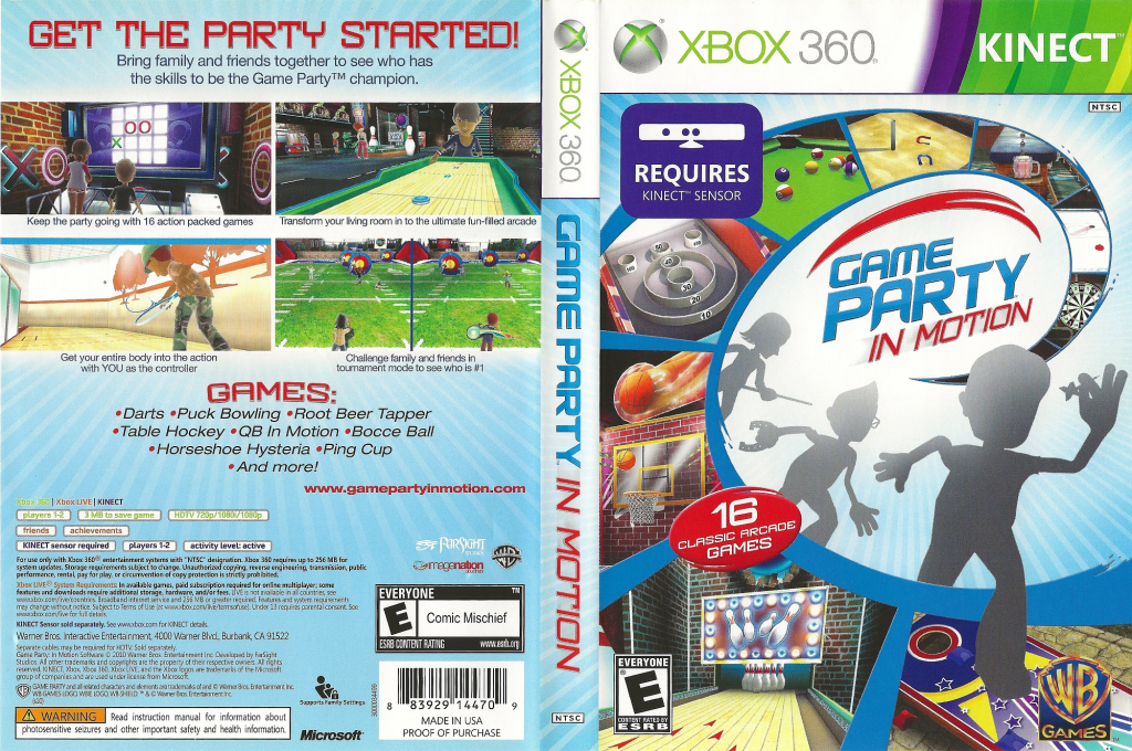 Game Party - In Motion — box-texture (US)