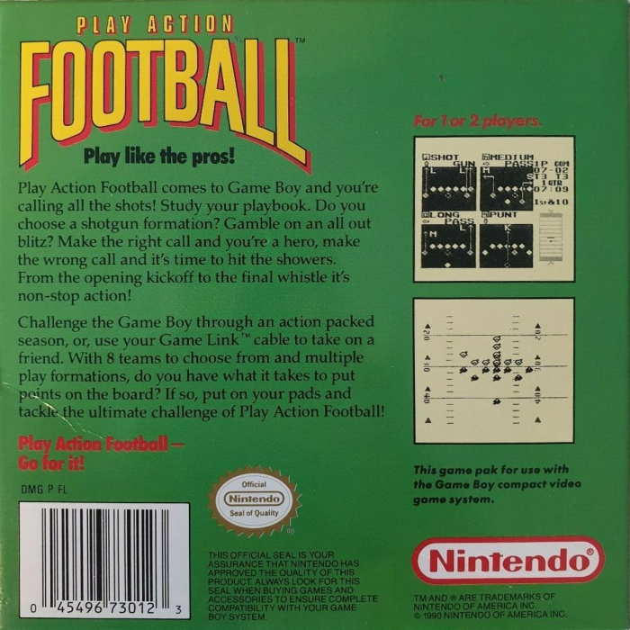 Play Action Football — box-2D-back (US)