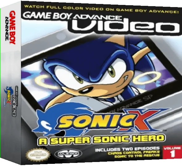 Game Boy Advance Video - Sonic X - Volume 1 — box-3D (US)