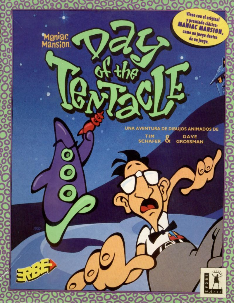 Maniac Mansion - Day of the Tentacle — box-2D (SP)