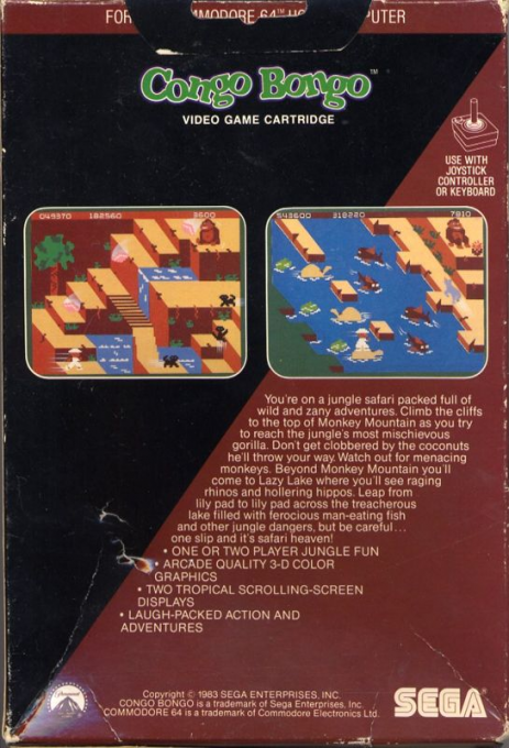 Congo Bongo — box-2D-back (US)