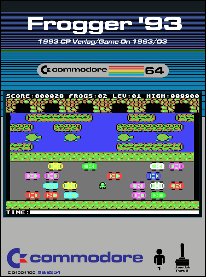 Frogger '93 box art
